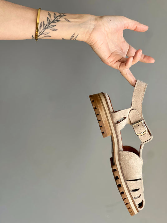 Sandalia Ibiza hueso