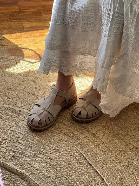 Sandalia Ibiza hueso