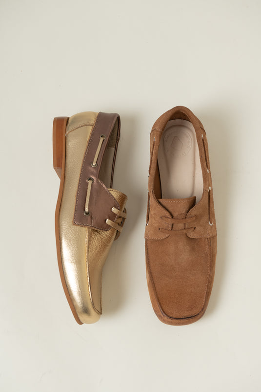 Mocasín Pedigree dorado