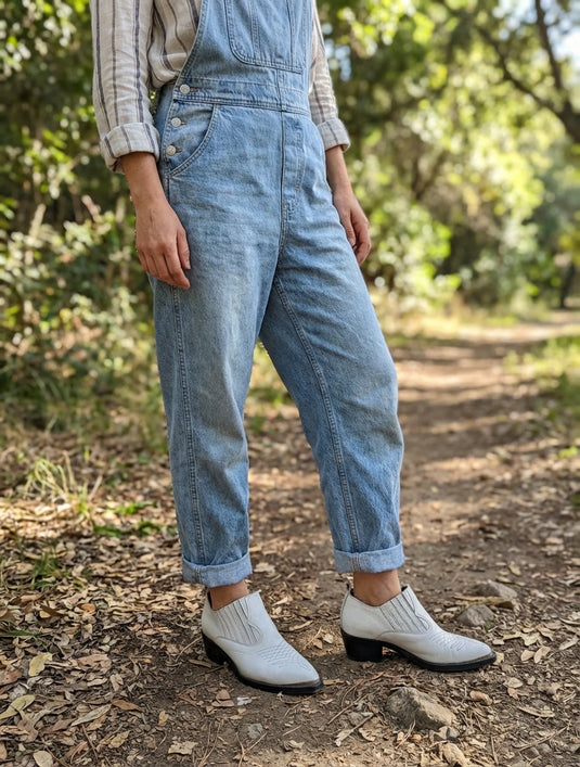 Botines Texas blanco