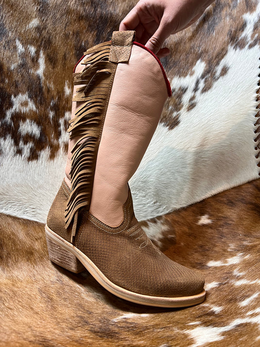 Tejana vaca cruda rosa