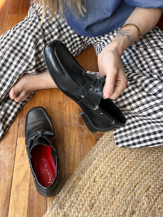 Mocasín Pedigree napa negra