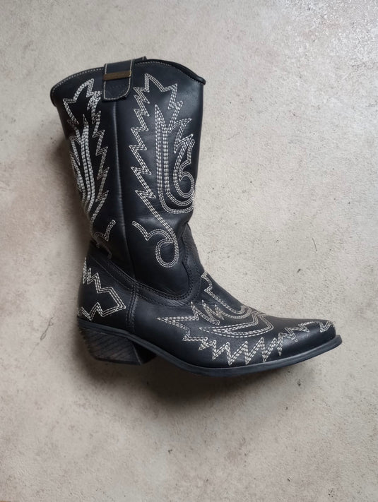 Tejana Bordada negro