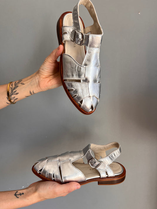 Sandalia Ibiza  plateada