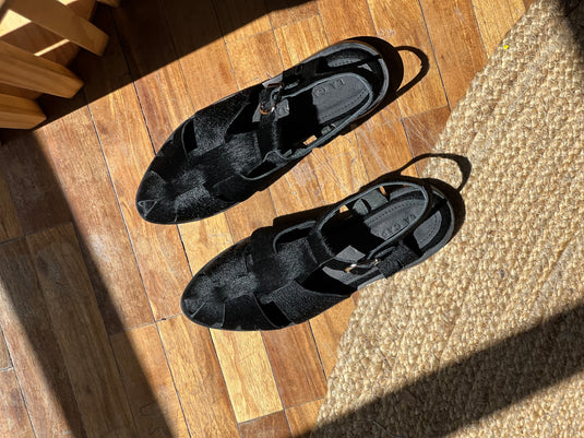 Sandalia Ibiza pelo negro