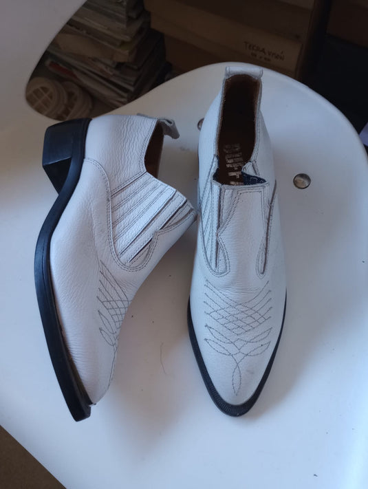 Botines Texas blanco