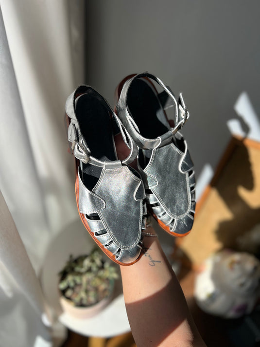 Sandalia Rabath plateada