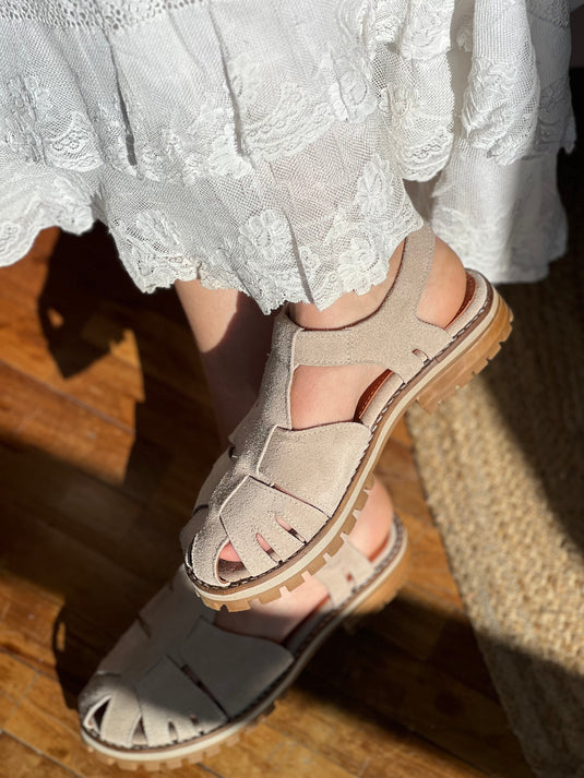 Sandalia Ibiza hueso