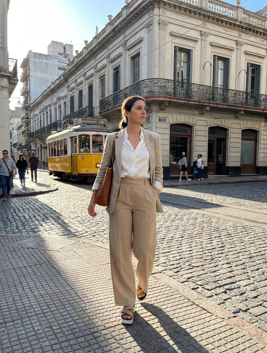 Sandalia cruzada taco