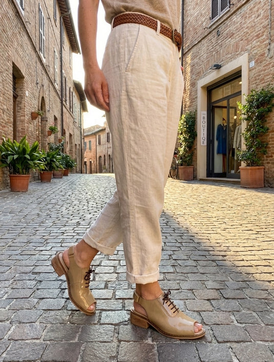 Zapato acordonado abierto