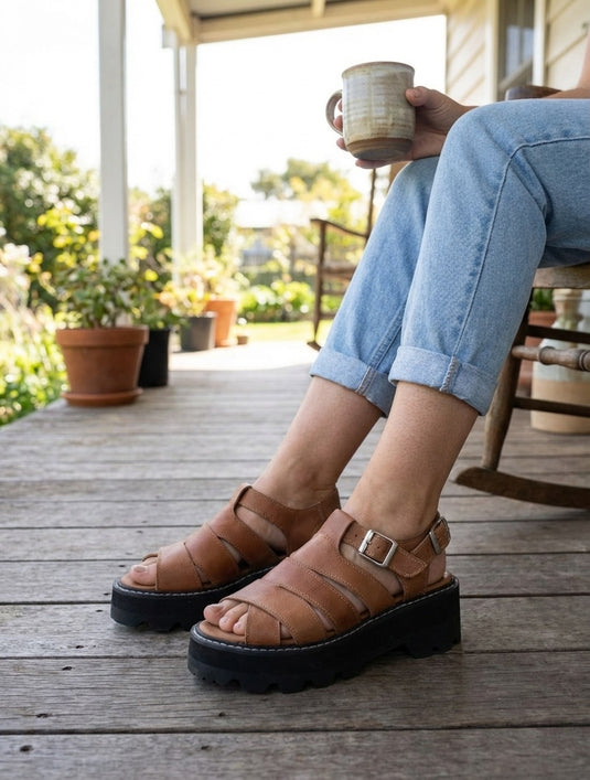 Sandalia tiras cruzadas